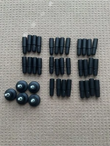 Herman Miller Caper chair glides / slides / plastic leg inserts - x9 sets - Picture 1 of 2