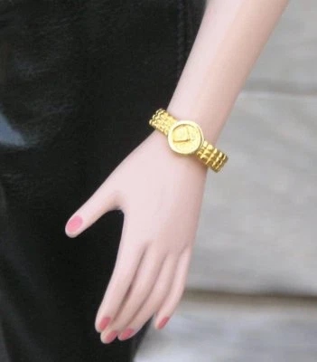 Reloj Pulsera Tono Dorado para Muñecas 16 Pulgadas Diana Tyler Pulsera Estilo Accesorio Foto 1 de 3