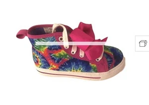 Jojo Siwa Gr. 4 Mädchen Schuhe High Sneaker Top Glitzer Rainbow Tye Dye NEU - Bild 1 von 3