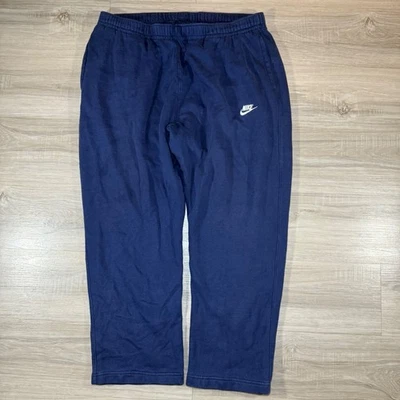 Pantalones deportivos Nike Club polar holgados azul marino cintura elástica pierna ancha talla 3XL Foto 1 de 4