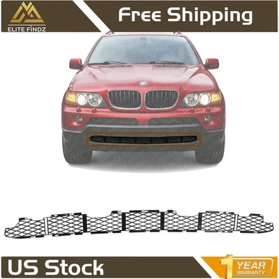 NEW Front Bumper Lower Grille Black For 2004-2006 BMW X5 Foto 1 de 4