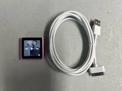 Apple iPod Nano 6ta Generación A1366 8GB Reproductor MP3 Rosa Con Cable Foto 1 de 4