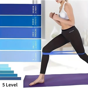 5er Set Fitnessbänder Widerstandsbänder Gymnastikband Sport Resistance Bands Set - Bild 1 von 5