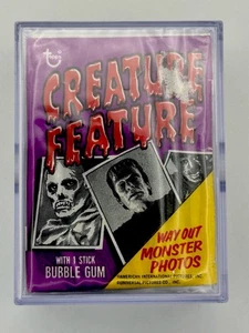 1980 Topps Creature Feature Complete 88 Card Set With 70s Wrapper & Plastic Case - Picture 1 of 4