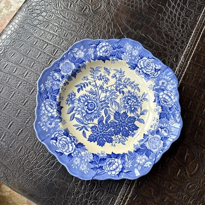 The Spode Blue Room Garden Collection British Flowers-Jasmine Plate England - Image 1 of 4