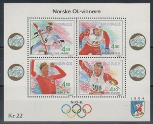 NORVEGIA 1993 Giochi olimpici invernali a Lillehammer 1 BF MNH** - Picture 1 of 1