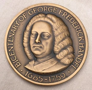 Georg Friedrich Händel 200 Jahre Medaille, 1959 von Paul Vincze - Bild 1 von 2