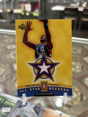 2004-05 Upper Deck All-Star Weekend Authentics Ron Artest Warm-Up Used Patch SP! - Image 1 of 2