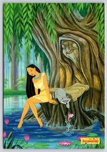 Postal Disney Pocahontas Meeko Mapache y Abuela Sauce Italia UNP 4x6 - Imagen 1 de 2