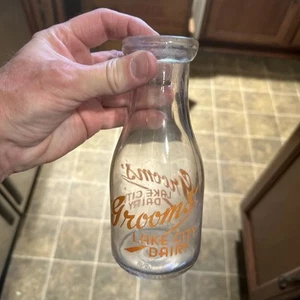 Grooms’ Lake City Dairy ACL Pint Milk Bottle Lake City Florida FL - Picture 1 of 15