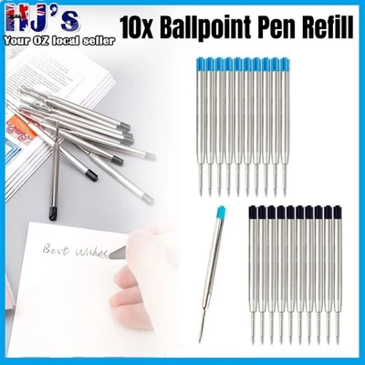 10x Black Ballpoint Pen Refill/Refills Medium Point Compatible For Parker Pen AU - image 1 of 4