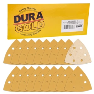 1500 Grit - 6 Hole Hook & Loop Triangle Mouse Sander Discs - 18 Sanding Sheets - Picture 1 of 5