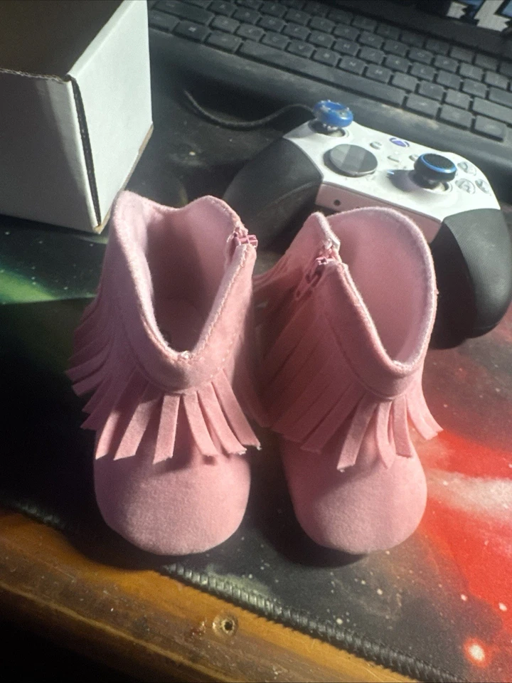 Tênis andador carrinho macio bebê recém-nascido meninas crianças sapatos casuais - Imagem 1 de 1