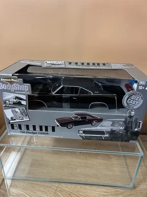 RARE STEVE McQUEEN BULLITT MOVIE CAR 1/18-68 BLACK CHARGER ERTL AMERICAN MUSCLE  - Image 1 of 4