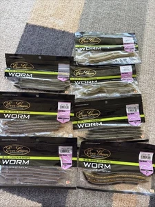 Evergreen Bow Worm Noodle - 7 Inch Lot Of 7 - Picture 1 of 12