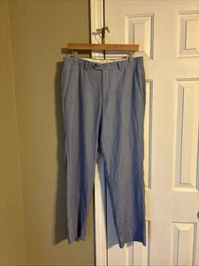 Lauren Ralph Lauren Black Label Men’s Linen Pants Blue Size 31 Slim Fit - Picture 1 of 7