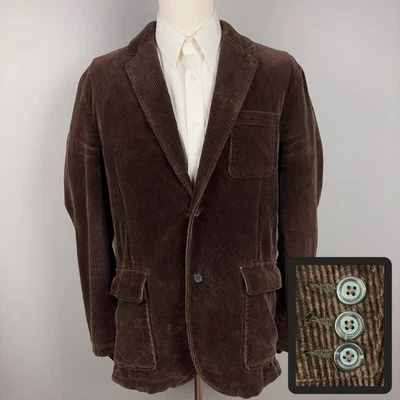 VTG GAP Corduroy Blazer Mens Large (45" Chest) Brown Sport Coat Jacket Old Money - Image 1 of 4