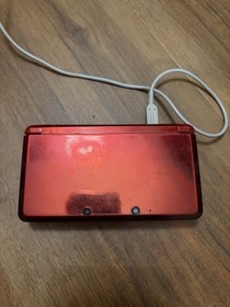 Nintendo 3DS Red Handheld Console with Charger & Games 