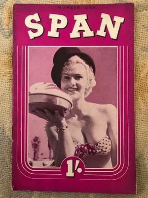 Span Pocket Sized Magazine-Vol 1 No 1- First Edition-Glamour Girls-Erotica - Image 1 of 4