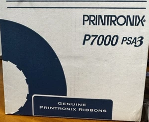 Genuine Printronix P7000 179499-001 4 Pk Black Ribbons *SEALED/NEW* In Open Box - Afbeelding 1 van 2