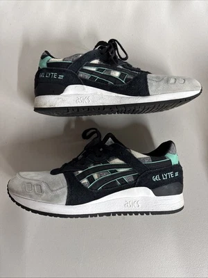 Zapatos para correr ASICS Gel-Lyte 3 III para hombre - verde/negro estampado a cuadros TALLA 10,5 Foto 1 de 4