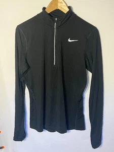 Camiseta de running Nike Element Dri Fit 1/2 cremallera manga larga | Damas | Negra | Mediana - Imagen 1 de 8