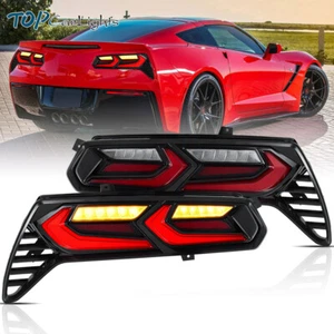 Luces traseras LED estilo rojo VLAND para Chevrolet Corvette C7 2014-2019 con animación - Imagen 1 de 15