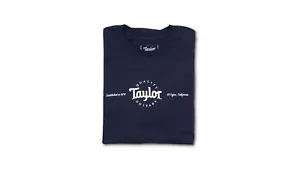 Taylor Mens Classic 2-Color T-Shirt, Navy with Grey Logo, Large - Picture 1 of 1