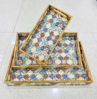 Vintage Decorative Towel Tray Storage Dish Fruit Trays Cosmetics Jewelry Organiz - Image 1 of 4