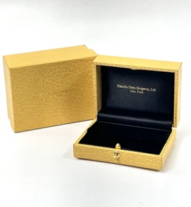 Camilla Dietz Bergeron Jewelry Gift Box Case New York Velvet Lined 3" - Picture 1 of 8