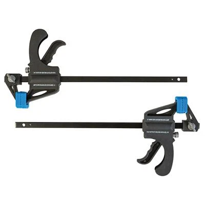 2 x Quick Grip Mini Clamps Woodwork 6" 150mm Set Silverline 250115