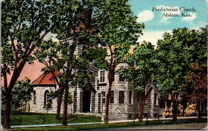 Presbyterianische Kirche Abilene Kansas Postkarte - Bild 1 von 2