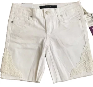 JOE'S JEANS GIRLS THE FINN MID RISE BERMUDA SHORTS (WHITE 7)NWT - Picture 1 of 4