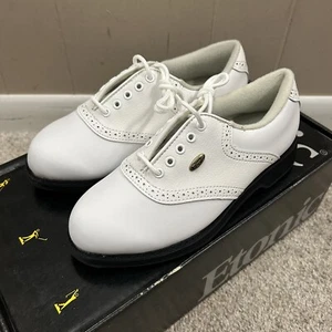 Etonic Lites Golf Shoes Women's 6 Spikeless Rubber White New in Box - Picture 1 of 9