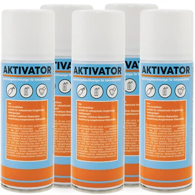 5x Aktivator Spray Sekundenkleber Superkleber Spraydose 200ml Aktivatorspray - Bild 1 von 4