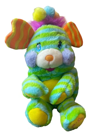 Popples Toy Plush Pinwheel Penny Stuffed Colorful Animal Plushie 2001 Vintage Cover