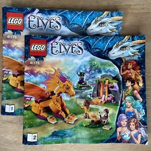LEGO SET 41175 Elves Fire Dragon's Lava Cave - Complete with Instructions & Figs