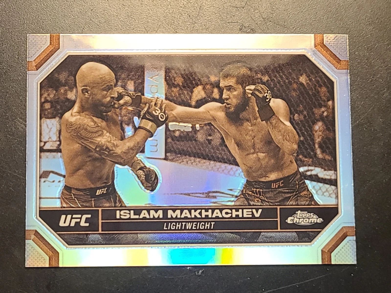 2024 Topps Chrome UFC Islam Makhachev Sepia Refractor #80