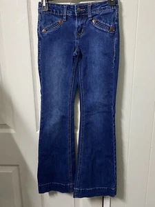 Rock & Roll Denim Girl’s Smiley Pocket Mid Rise Trouser Size 8 - Picture 1 of 7
