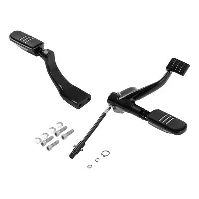 Black Mid-Controls Pegs Lever Kit Fit For Harley Sportster XL 48 72 2014-2022  - Image 1 of 4