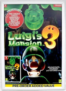 Luigi's Mansion 3 RARO poster promozionale Nintendo Switch 42 cm x 59 cm - Foto 1 di 1