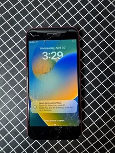 Apple iPhone 8 Plus (A1864) 256GB - (PRODUCT)Red (Unlocked) Smartphone Cracked - Afbeelding 1 van 14
