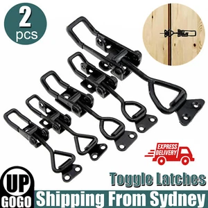 2X Dual Purpose Toggle Clamps 4001 Latch Style Clamps 100kg Load Capacity New AU - Picture 1 of 7