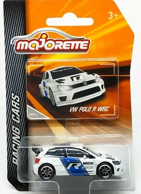 Majorette Volkswagen Polo R WRC White - Clear Window 1/57 (3") Package with Card - Image 1 of 4