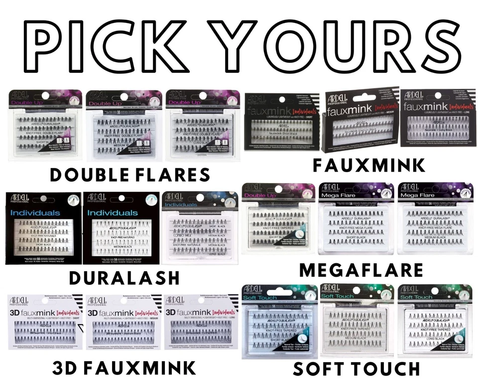 Ardell - Individual - Knot-Free Eye Lashes Collection - Short / Medium / Long - Image 1 of 1