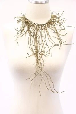 Gargantilla enrollada Brunello Cucinelli corte diamante talla diamante con cuentas con plata 925 A176 nueva con etiquetas $3595 Foto 1 de 4