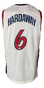 Penny Hardaway Signed White Olympic Basketball Jersey BAS ITP