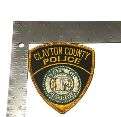 Parche y/o insignia verde de la policía del estado de Georgia GA del condado de Clayton Foto 1 de 2