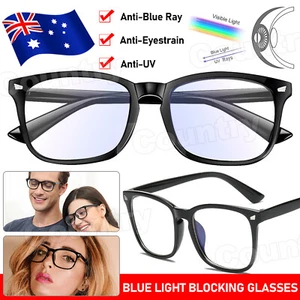 Blue Light Glasses UV Protection Blocking Filter Classy Clear Style Eyeglasses - Picture 1 of 11