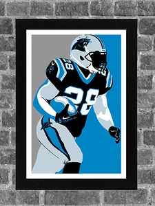Carolina Panthers Jonathan Stewart Portrait Sports Print Art 11x17 - Picture 1 of 1